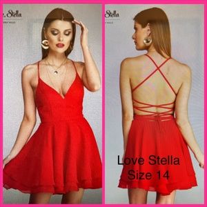 Red Love Stella dress